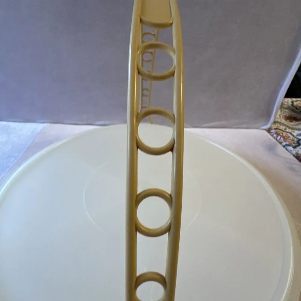 Tupperware 405-2 Vintage Divided Party Tray Relish Veggie Handle Lid 224-9